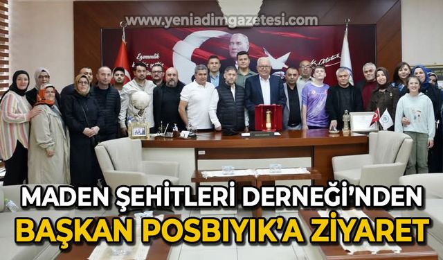 Maden Şehitleri Derneği'nden Halil Posbıyık'a ziyaret