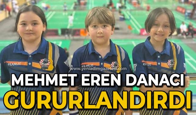 Mehmet Eren Danacı gururlandırdı