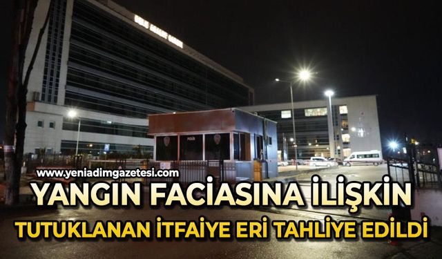 Kartalkaya’daki otel yangını faciasına ilişkin tutuklu bulunan itfaiye eri tahliye edildi