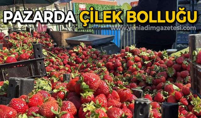 Zirai donun ardından pazarda çilek bolluğu