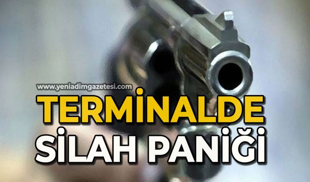 Otobüs terminalinde silah paniği