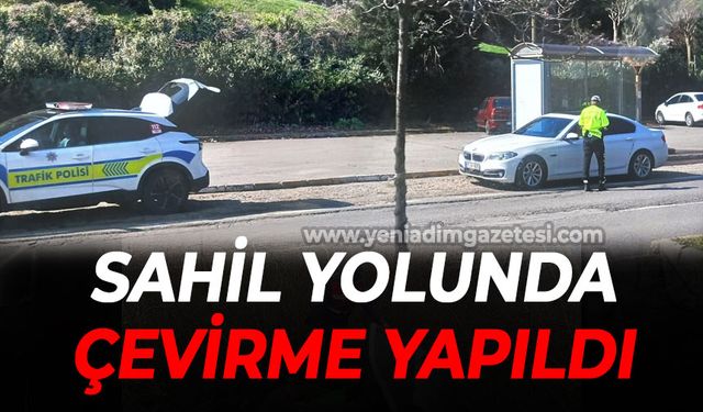 Sahil yolunda çevirme var