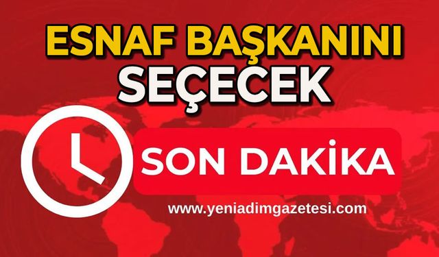Esnaf başkanını seçecek!