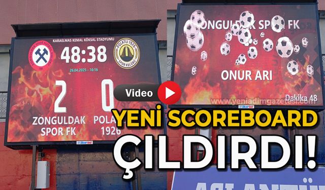 Yeni scoreboard çıldırdı!