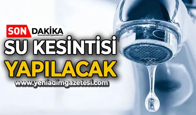 Sanayi bölgesinde patlak: Su kesintisi yaşanacak