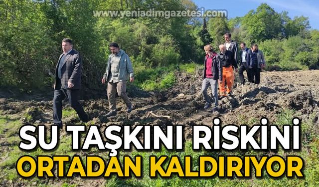 Su taşkını riskini ortadan kalkıyor