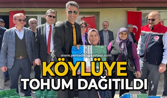Köylüye tohum dağıtıldı