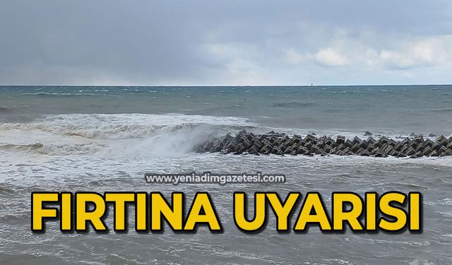 Karadeniz’de fırtına uyarısı