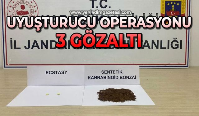 Uyuşturucu operasyonu: 3 kişi yakalandı