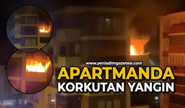 Apartmanda korkutan yangın: 5 kişi dumandan etkilendi