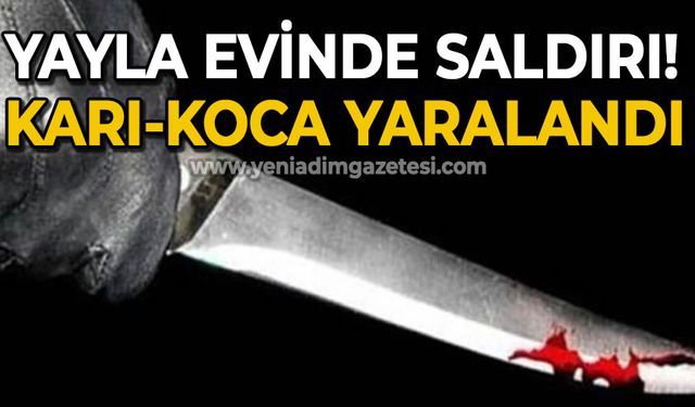 Yayla evinde bıçaklı saldırı: Karı-koca ağır  yaralandı
