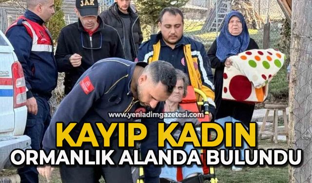Kayıp kadın ormanlık alanda bulundu