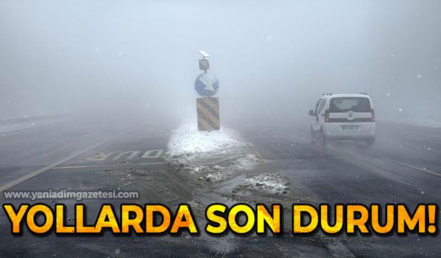 Bolu Dağı’nda hafif kar ve sis etkili oluyor