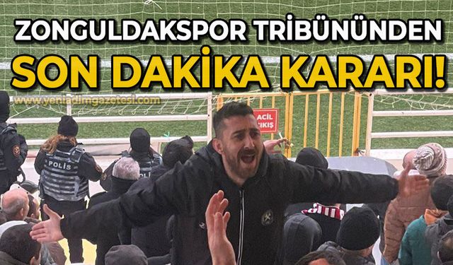 Zonguldakspor tribününden Maraş maçı öncesi son dakika kararı