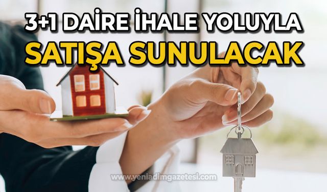 3+1 daire icradan satışa çıkarıldı