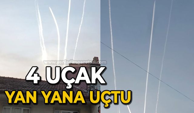 Bartın semalarında ilginç görüntü