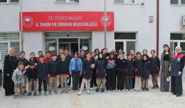 Öğrencilere tarımın ve doğal kaynaklarının önemi anlatıldı