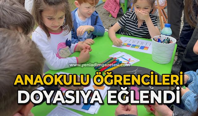 Anaokulu öğrencileri doyasıya eğlendi