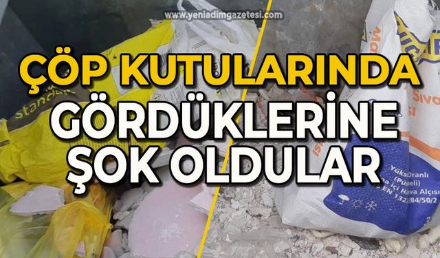 Çöp kutularında gördüklerine şok oldular