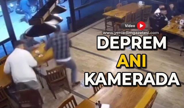 Deprem anı kamerada