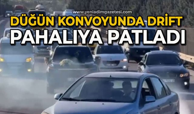 Düğün konvoyunda drift yapan sürücüye 46 bin TL ceza