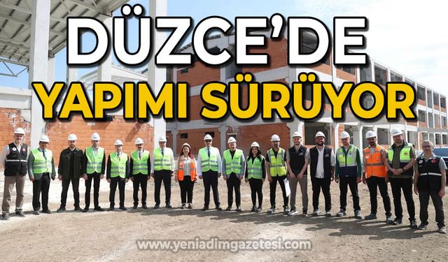 Düzce'de yapımı sürüyor