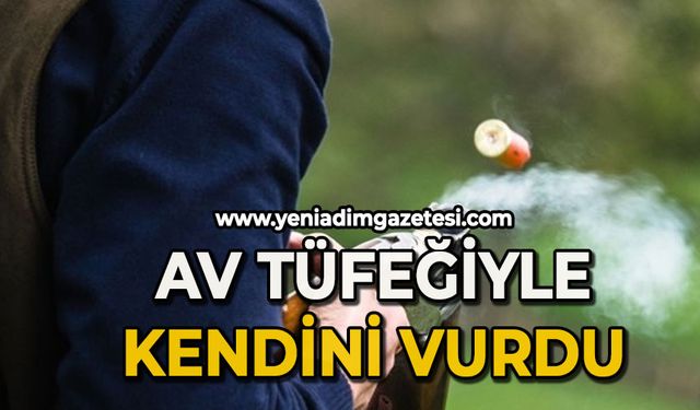 Av tüfeğiyle kendini vurdu