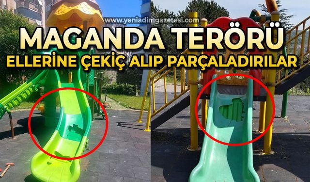 Maganda terörü: Ellerine çekiç alıp parçaladılar