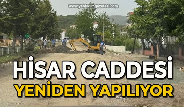 Hisar Caddesi yeniden yapılıyor