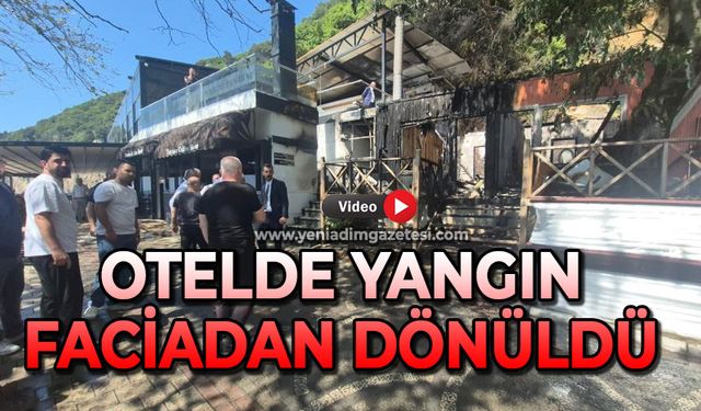 Otelde yangın: Faciadan dönüldü