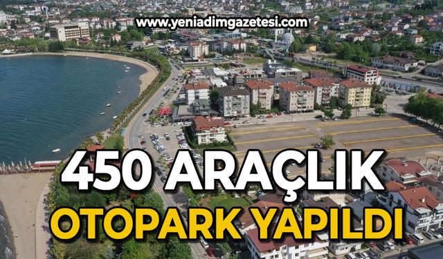 450 araçlık otopark yapıldı