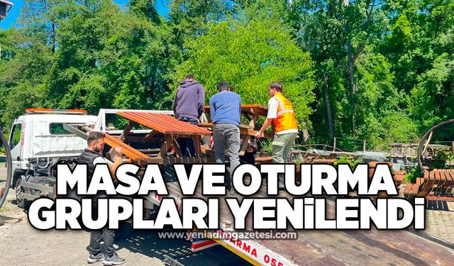 Masa ve oturma grupları yenilendi