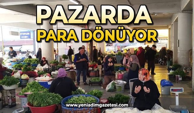 Pazarda para dönüyor