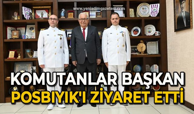 Komutanlar Başkan Posbıyık'ı ziyaret etti