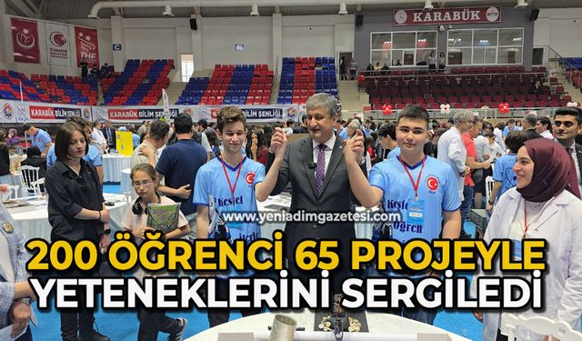 200 öğrenci 65 projeyle yeteneklerini sergiledi