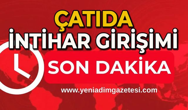 Çatıda canına kıymak istedi