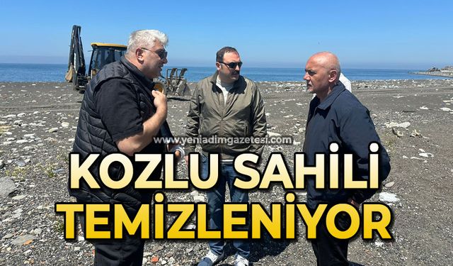 Kozlu sahili temizleniyor