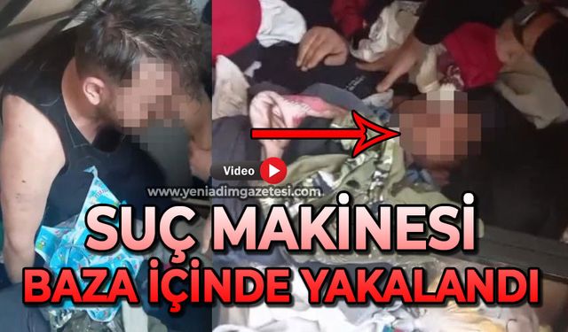 Aranması olan şahıs baza içerisinde yakalandı