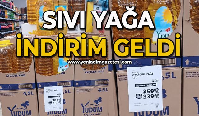 Sıvı yağa indirim geldi
