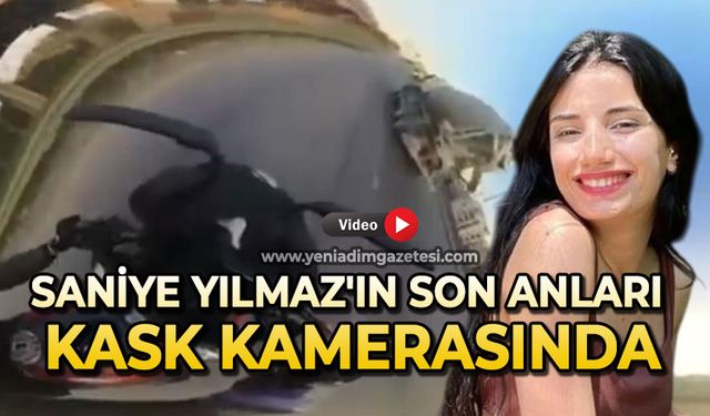 Kazada hayatını kaybeden Saniye Yılmaz'ın son anları kask kamerasında
