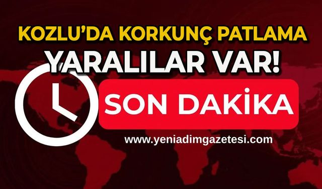Kozlu'da korkunç patlama: Yaralılar var