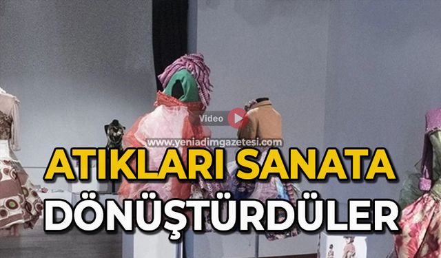 Atıkları sanata dönüştürdüler