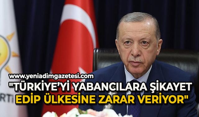 "Türkiye’yi yabancılara şikayet edip ülkesine zarar veriyor"