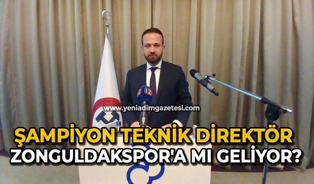 Şampiyon teknik direktör Zonguldakspor'a mı geliyor?