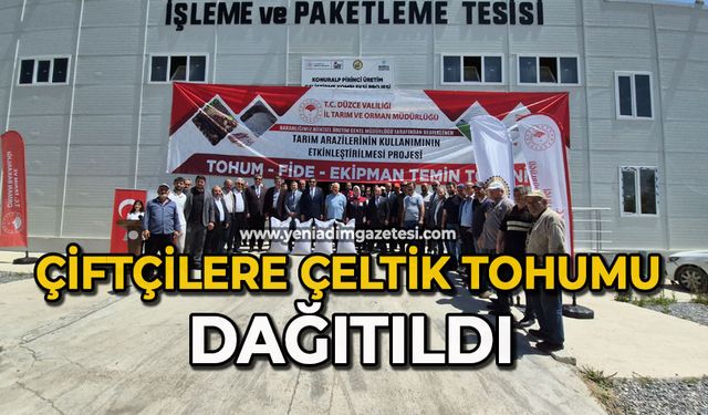 Çiftçilere çeltik tohumu dağıtıldı