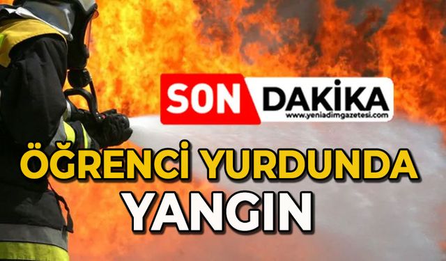 Öğrenci yurdunda yangın