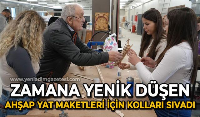 Üniversite öğrencileri zamana yenik düşen ahşap yat maketleri için kolları sıvadı