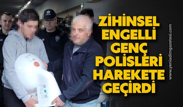 Zihinsel engelli genç polisleri harekete geçirdi