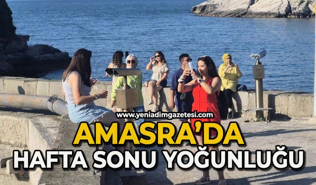 Amasra’da hafta sonu yoğunluğu