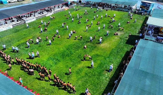 Altın Kemer Yağlı Güreşleri’nde heyecan başladı
